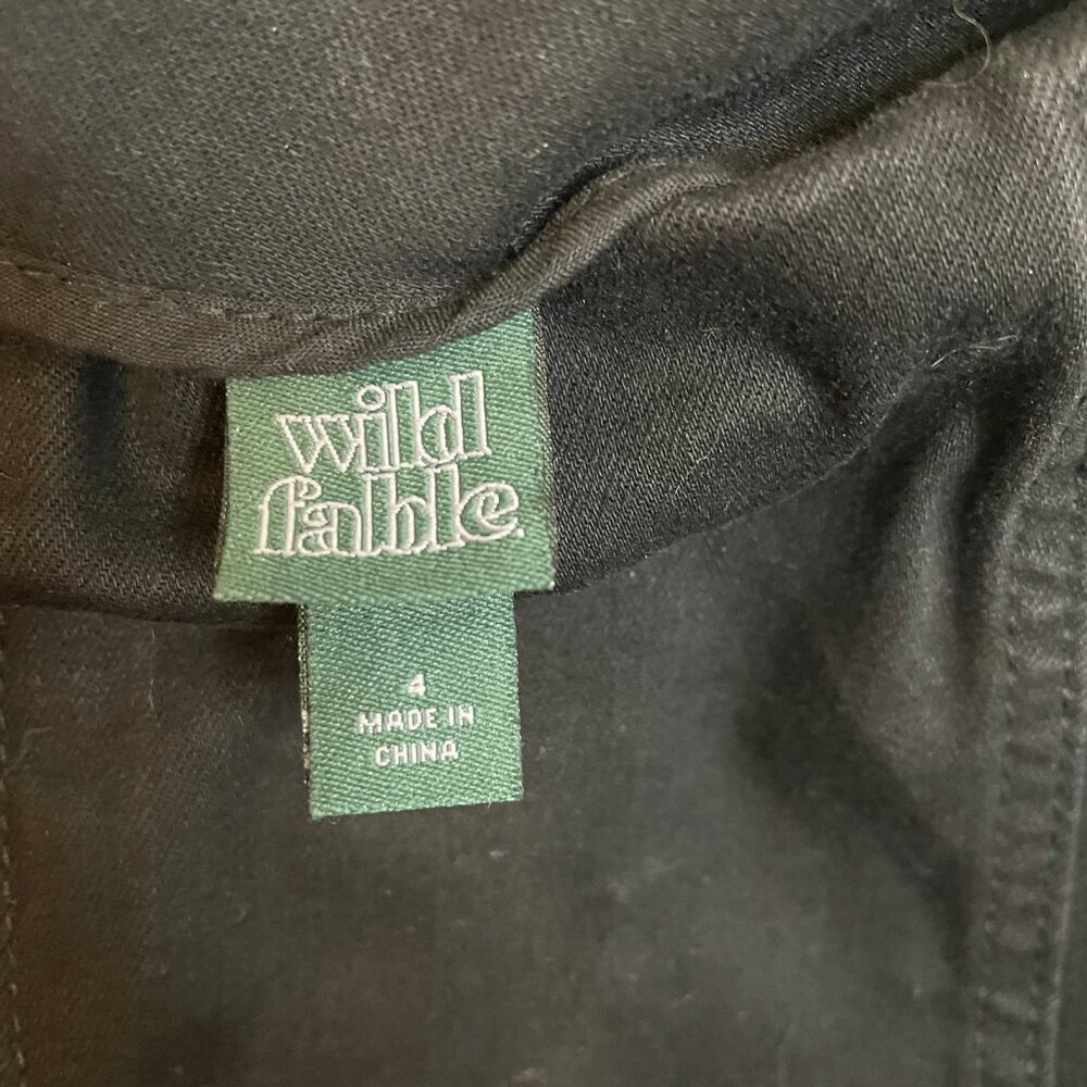 Wild‎ Fable ZipUp Black Mini Skirt Size 4 - Picture 6 of 6